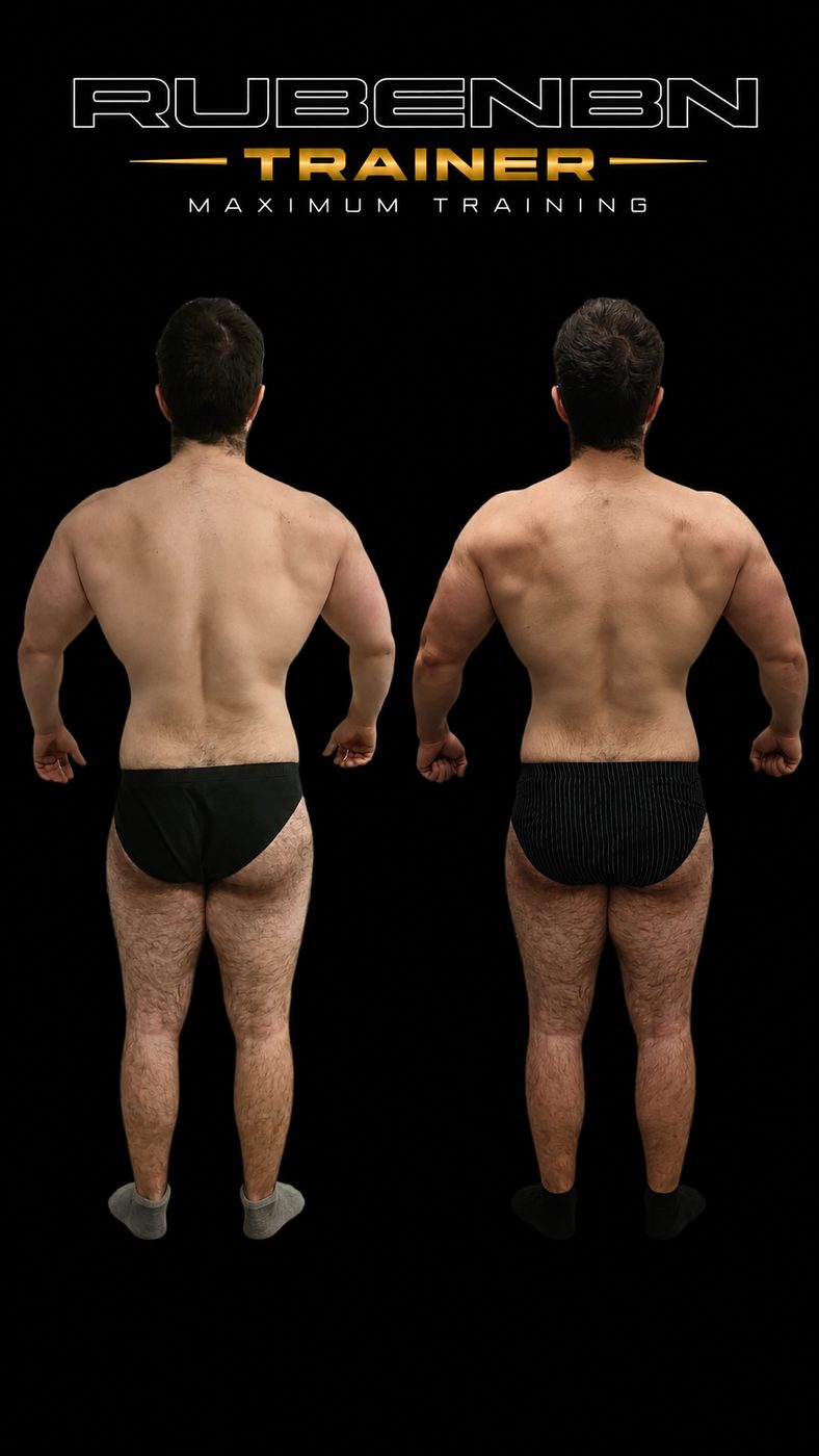 Transformación de un cliente de Rubén Pavón — antes y después, caso 04